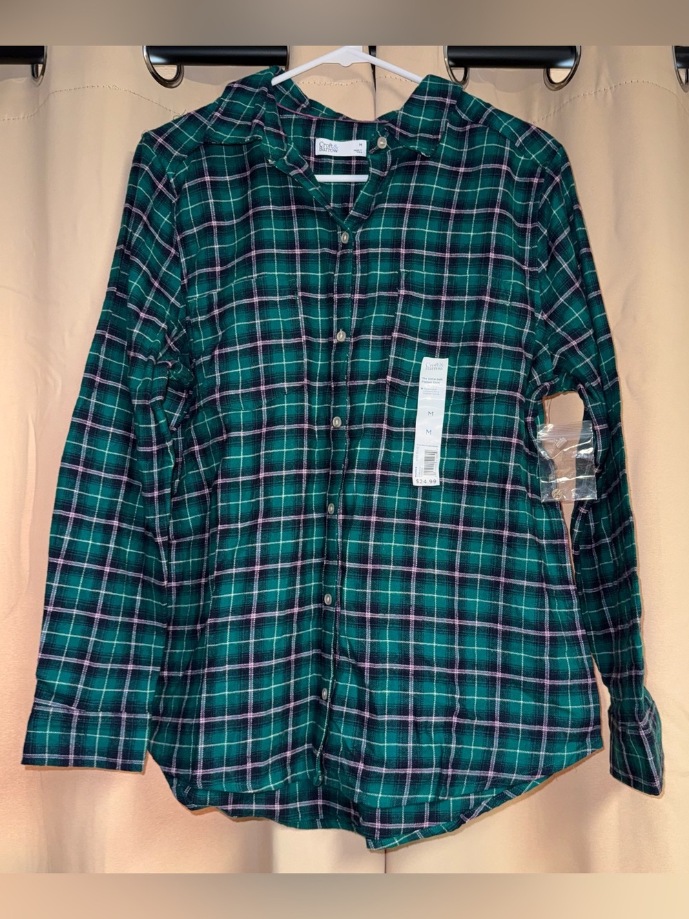 NEW croft & barrow flannel shirt
